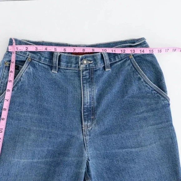 Vintage 91' Nevada Dungaree Carhartt Style Blue  Denim Jeans Size 30x32 - Picture 5 of 15